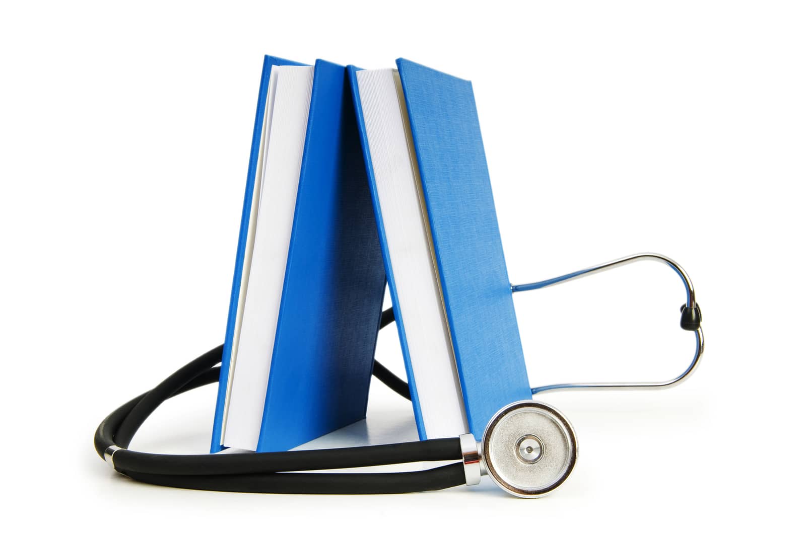 Concept of medical education with book and stethoscope