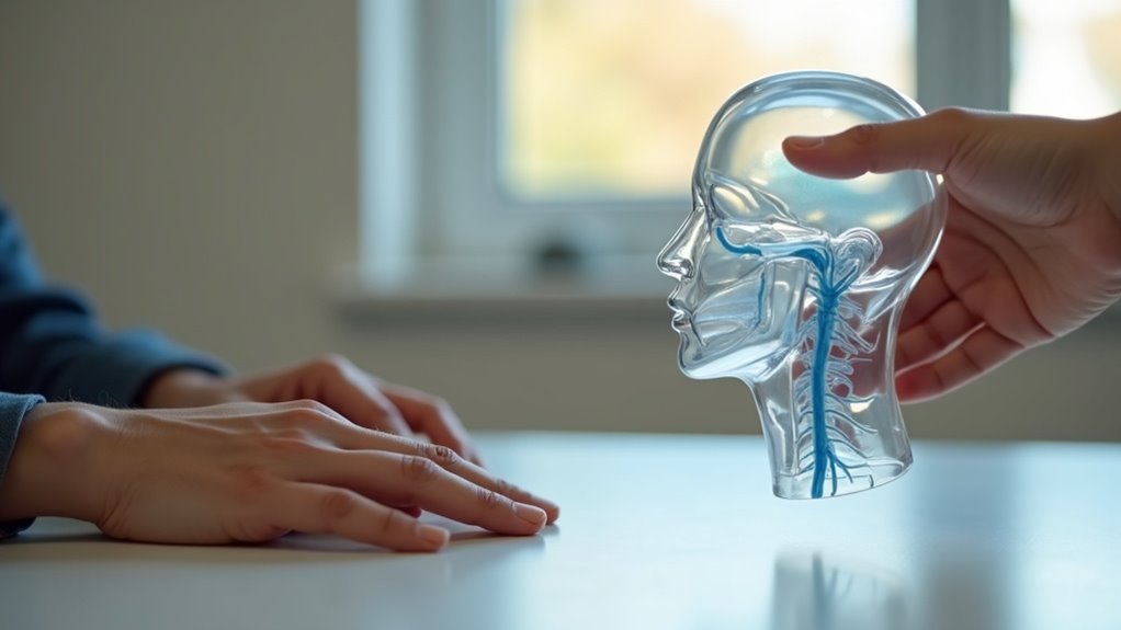 face touching signals internal stress