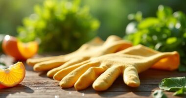 biodegradable gloves from waste