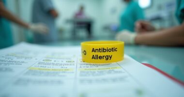 question antibiotic allergy labels